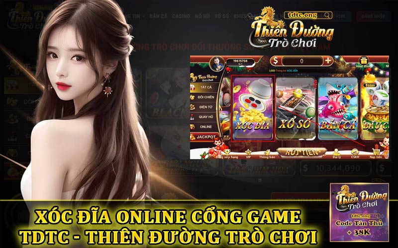 Cổng game chơi xóc đĩa online TDTC - Thiên đường trò chơi