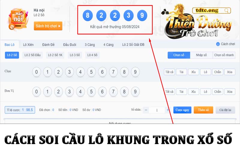 Cách soi cầu lô khung trong xổ số